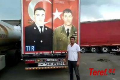 Gürcüstan polisi yenə Metin Erdemin TIR-ını saxladı, - Mübariz İbrahimovun portretini sökməyi tələb etdi