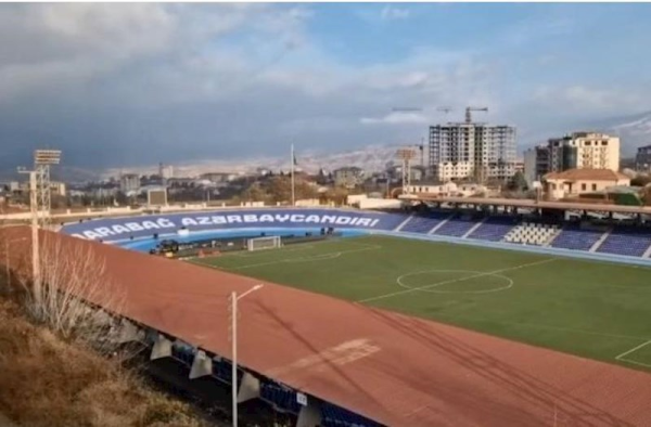 Xankəndi stadionu oyuna hazırdır- Son dəqiqə görüntüləri