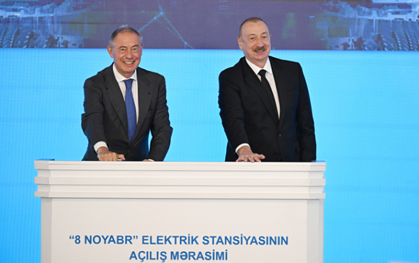 Prezident “8 Noyabr” Elektrik Stansiyasının açılışında