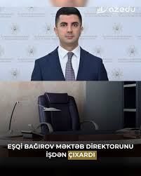 Məktəb direktoru nöqsanlara görə  vəzifədən azad edilib