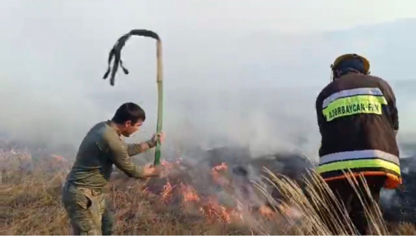 Gədəbəydə  güclü yanğın- Hərbçilər də köməyə cəlb olundular