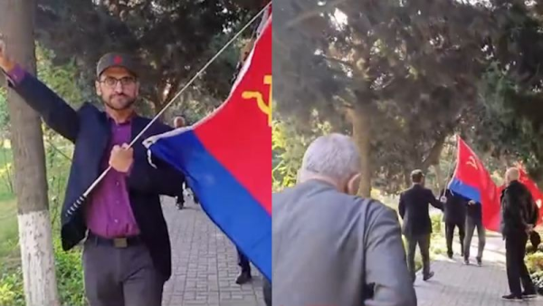 Bakıda SSRİ bayrağı qaldıraraq yürüş etməyə cəhd olundu